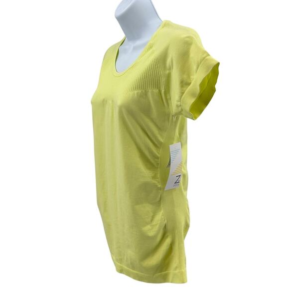 Z by Zella Activewear Top WMNS M Green Charlock Pullover Seamless Short Sleeve - Picture 3 of 6